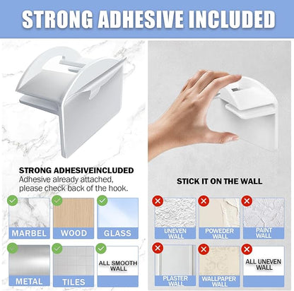 Baseball Hat Holder for Wall (White-20)