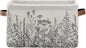 Black and White Flowers Storage Baskets,Decorative Collapsible Rectangular Canvas Fabric Storage Bin for Home