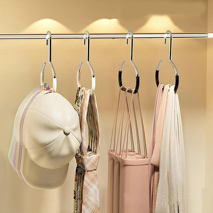 Multifunctional Hangers Scarf Hangers with Open Rings Designs for Hanging Belts Ties Hats and More Closet Organizers