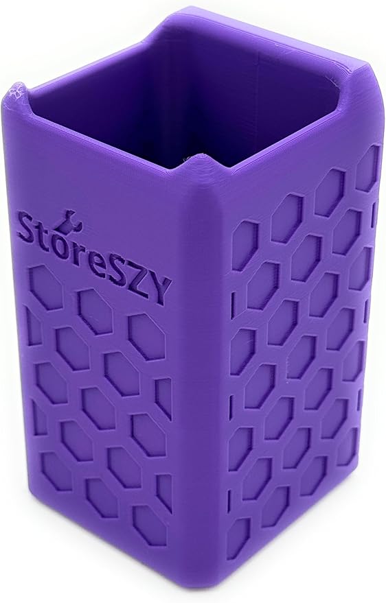 Magnetic Zip Tie Holder – Tool Organizer with Rubberized Magnets | Multiple Sizes & Colors for Garage, Shop, or Toolbox Storage (Purple, Short)