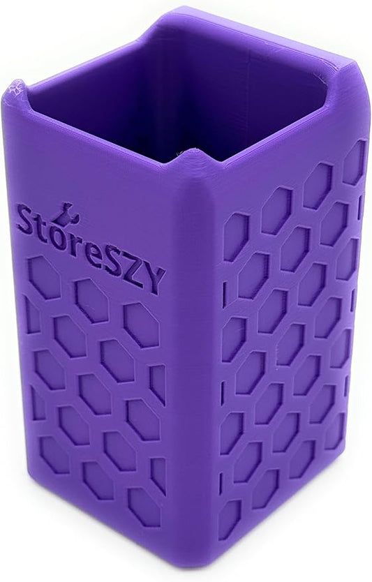 Magnetic Zip Tie Holder – Tool Organizer with Rubberized Magnets | Multiple Sizes & Colors for Garage, Shop, or Toolbox Storage (Purple, Short)