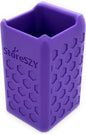 Magnetic Zip Tie Holder – Tool Organizer with Rubberized Magnets | Multiple Sizes & Colors for Garage, Shop, or Toolbox Storage (Purple, Short)