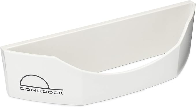 The ORIGINAL DomeDock! American, patented, Wall Mount Rack 20 Ball Cap Storage. Compact Hat Organization System. Made and Shipped in USA. (Single, White)