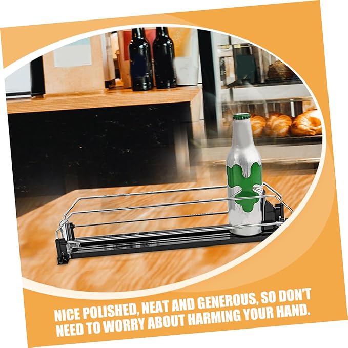 Automatic Pusher Can Organizer for Fridge Stable Smooth Finish Soda Dispenser with Creative Design Convenient Drinks Storage for Refrigerators and Coolers
