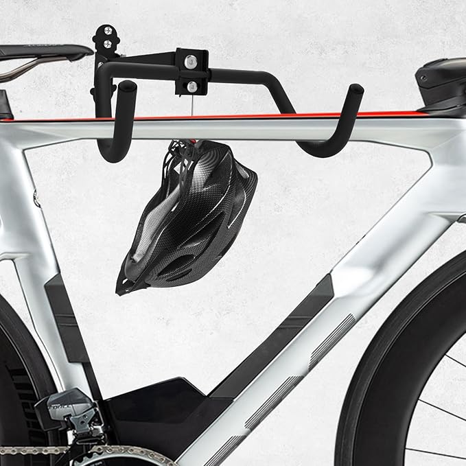 Qualward Bike Wall Mount Hanger, Garage Bike Rack for Indoor Bicycle Storage in Garage Home, Horizontal Bike Holder for Road Bikes, Mountain Bikes, Hybrid Bikes
