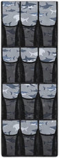 Over The Door Storage Bag with 12-Pockets, Oxford Material Waterproof Lightweight and Perfect for Organizing Bathroom Bedroom or Kitchen Essentials, Shark Pattern