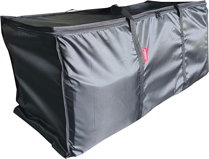 Large Moving Bags 4 Pack Black Heavy Duty Totes For Storage, Wrap Around Handles, Storage Bags for Space Saving