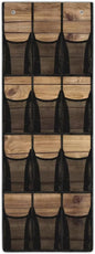 Wood Pattern Door Hanger Organizer 12 Pockets Behind The Door Organizer for Living Room Brown Wall Hanging Storage Easy to Install Multi-Funtion Storage Bag for School
