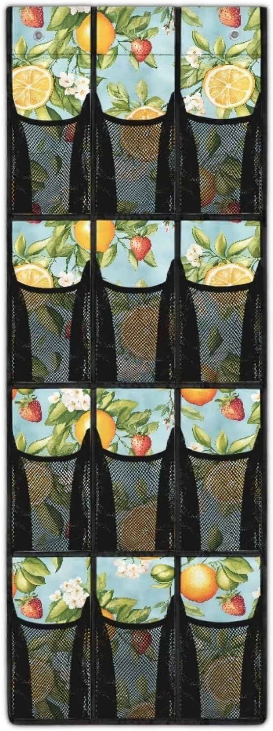 Lemon Over the Door Shoe Organizer,Behind Door Shoes Hang Holder Rack,Hanging Shoe Storage Hanging Bag Space Saver