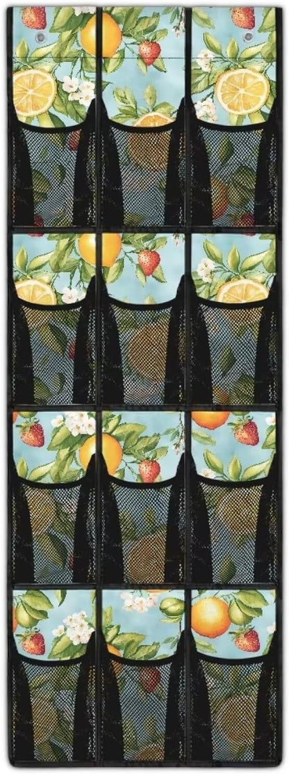 Lemon Over the Door Shoe Organizer,Behind Door Shoes Hang Holder Rack,Hanging Shoe Storage Hanging Bag Space Saver