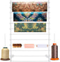 Ribbon Storage Organizer, Wall Mounted Ribbon Organizer, 12-Tier Metal Gift Wrapping Paper Rack, Spool Tie Scarf Hijab Belt Towel Hanger, for Home, Craft Room, Flower Shop, White, 31.5in Wide