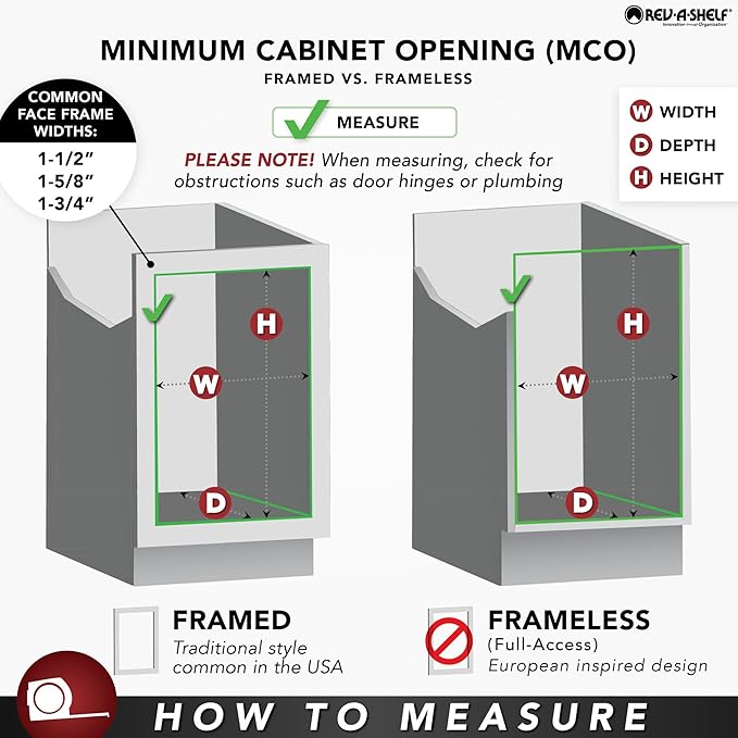 Rev-A-Shelf Wood Foil/Wrap Cabinet Door Organizer