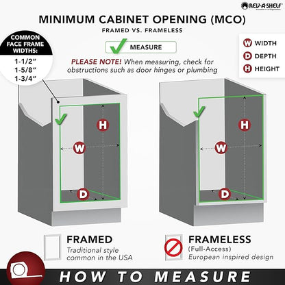 Rev-A-Shelf Wood Foil/Wrap Cabinet Door Organizer