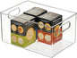 iDesign Recycled Plastic Pantry Storage Bin – Linus Collection - Clear
