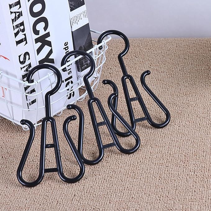 20pcs Shoe Storage Hooks Set Multi-functional Hanging Shoe Organizer Rack for Closet and Entryway Black and White Sturdy Drying Racks for Household Use