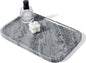 Koville Marble Tray, 12"x8" Natural Marble Vanity Tray for Countertop Bathroom Kitchen Dresser, Decorative Marble Catchall Trays for Perfume Jewelry(Grey)
