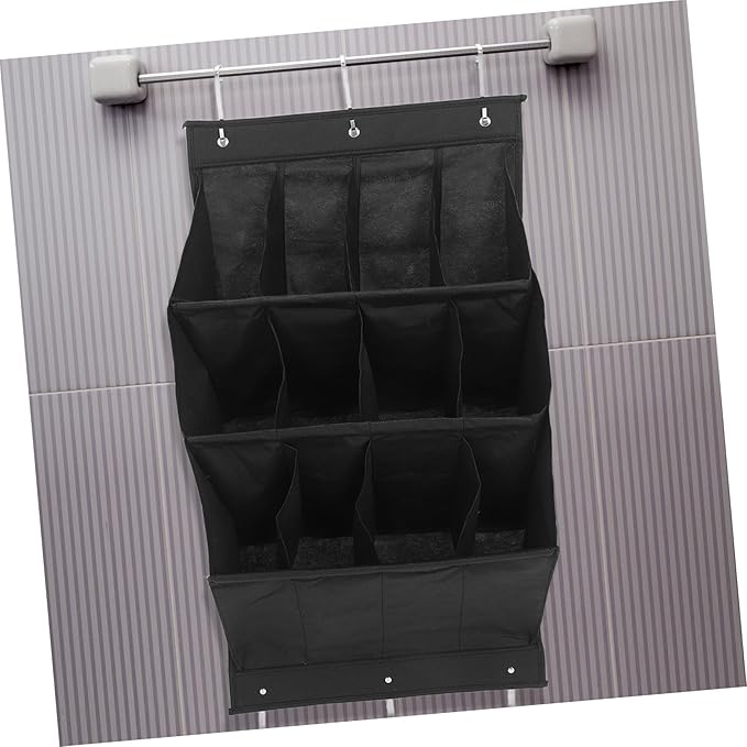 Zerodeko Door Hanging Shoe Rack Vertical Organizer for Narrow Doors Wall Mounted Storage for Entryway Bathroom and Laundry Room Tear Resistant