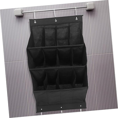 Zerodeko Door Hanging Shoe Rack Vertical Organizer for Narrow Doors Wall Mounted Storage for Entryway Bathroom and Laundry Room Tear Resistant