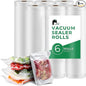 EconoHome 11"x20' Heavy Duty Vacuum Seal Bags for Food 6 Pack - Commercial-Grade, Airtight & Leakproof Plastic Vacuum Storage Bags for Sous Vide, Meal Preparation, Processing & Dry Aging Meat