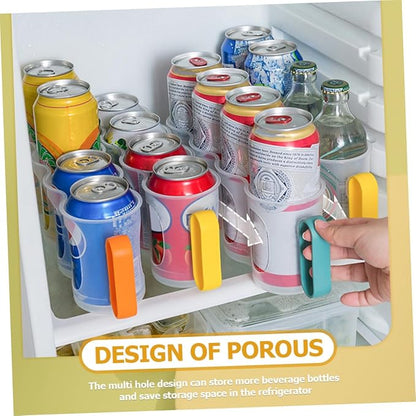 ABOOFAN 3pcs Fridge Can Organizer Soda Rack Refrigerator Beverage Holder Can Dispenser for Pantry Random Color