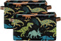 Dinosaur Pattern Storage Basket Bin, Large Cube Storage Box Canvas Collapsible Storage Organizer for Home Office Closet - 15 L x 11 W x 9.5 H