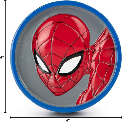 Jay Franco Marvel Spiderman Soap Dish - Red & Blue Resin Sponge Holder/Bar Soap Holder - Kids Bathroom Tray