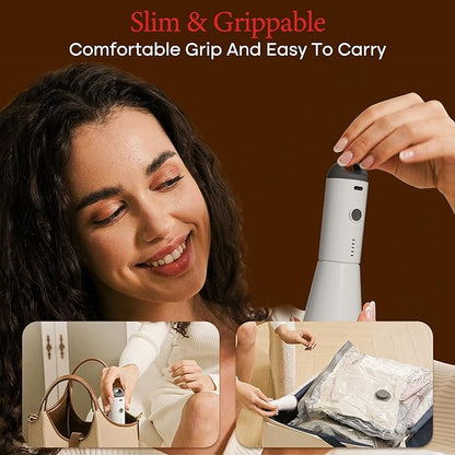 Vacbird Vacuum Bags for Travel with Rechargeable air Pump, Carry-on Size Compression Packing Bags for Luggage and Suitcase, Space Saver for Clothes and Clothing 18 Combo Travel Size