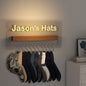 Lampeez Light up Hat Organizer, Personalized Hat Holder with Acrylic and Wood Materials and LED Lights, Hat Racks for Baseball Caps