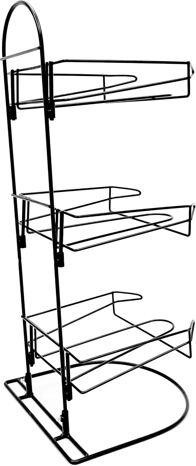 FixtureDisplays® Counter Hat Display with 3 Pockets for Displaying Multiple Hats, Caps or Similar Types of Headwear 10047-FBA