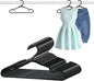 60 Pack Black Baby Hangers 12.91 Inch - Kids Clothes Hangers Non-Slip for Infant & Child, Durable Plastic Children's Hangers for Closet, Pants, Coats, Skirts