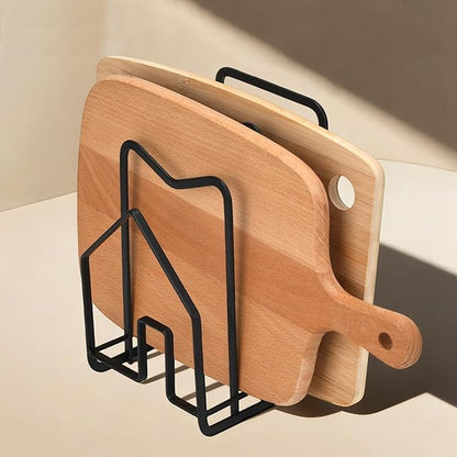 Chopping Board Organizer Stand Holder (Black)