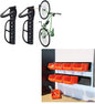 Wallmaster 8-Bin Storage Bins Garage Rack System & Bike Rack for Garage 2-Pack Bike Hooks Bike Hanger Wall Mount