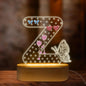 COSHAYSOO Earring Holder Organizer for Women New Mom First Time Mom to be Gift Ideas Mothers Day Birthday Gifts Nursery Decor Breastfeeding Essentials, LED Night Light Initial Letter Z