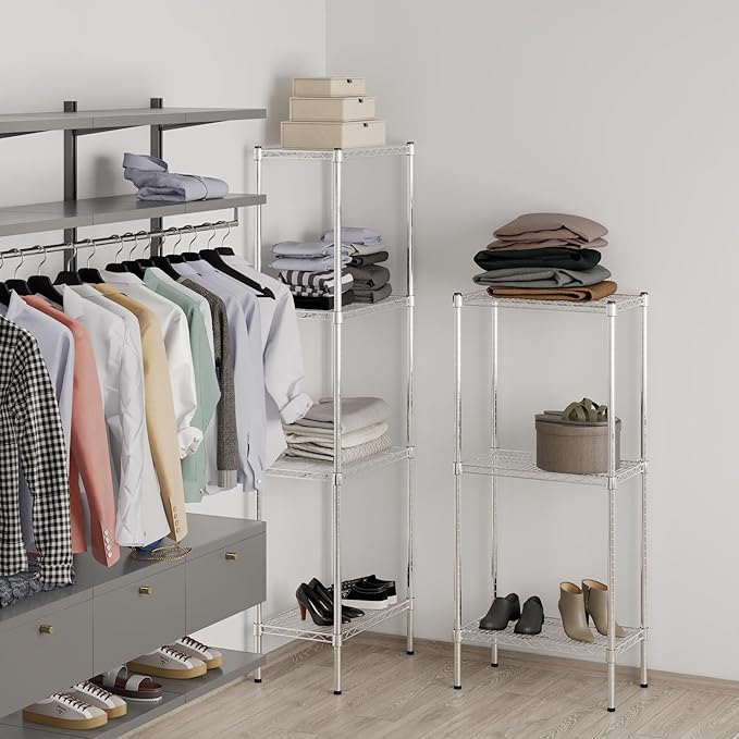 14" Deep x 24" Wide x 54" Height Wire Shelving Kit | 3-Tier | NSF Commercial Storage Rack Unit