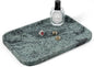 Koville Marble Tray, 12"x8" Marble Vanity Tray for Countertop Bathroom Kitchen Dresser, Decorative Catchall Trays for Perfume Jewelry, Rectangular Stone Serving Tray(Green)