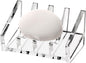 Acrylic Bar Soap Holder, 8MM Thick Clear Anti-Slip Self Draining Soap Dish for Shower, Bathroom, Kitchen, Bath Tub, Countertop, Easy Clean