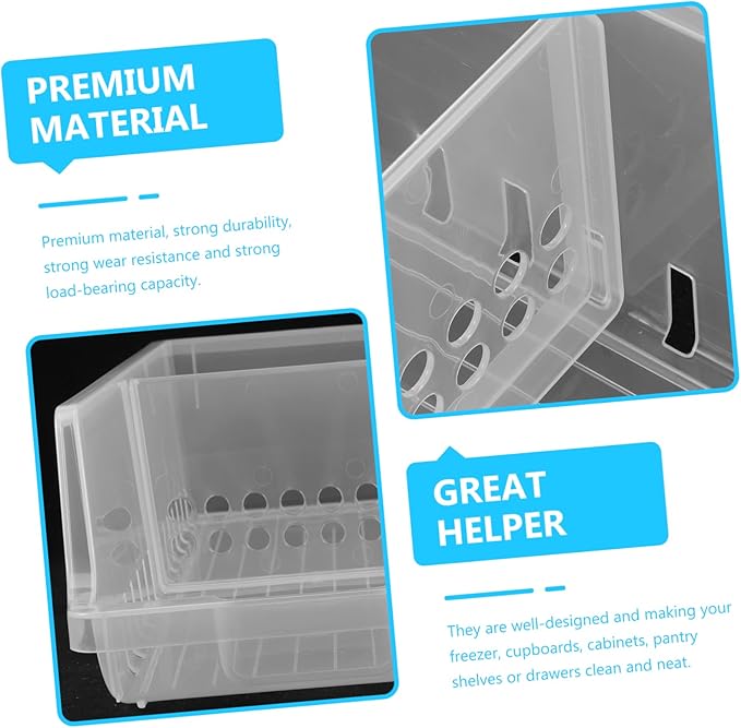 LABRIMP Refrigerator Beverage Holder Beer Storage Dispenser Compact Can Storage Box Organizer