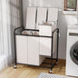 180L Laundry Sorter 3 Section – Heavy Duty Rolling Laundry Basket with Lockable Wheels and Lid, 3 Large Separate Removable Bags, Laundry Hamper Cart for Laundry Room Organizer (White)