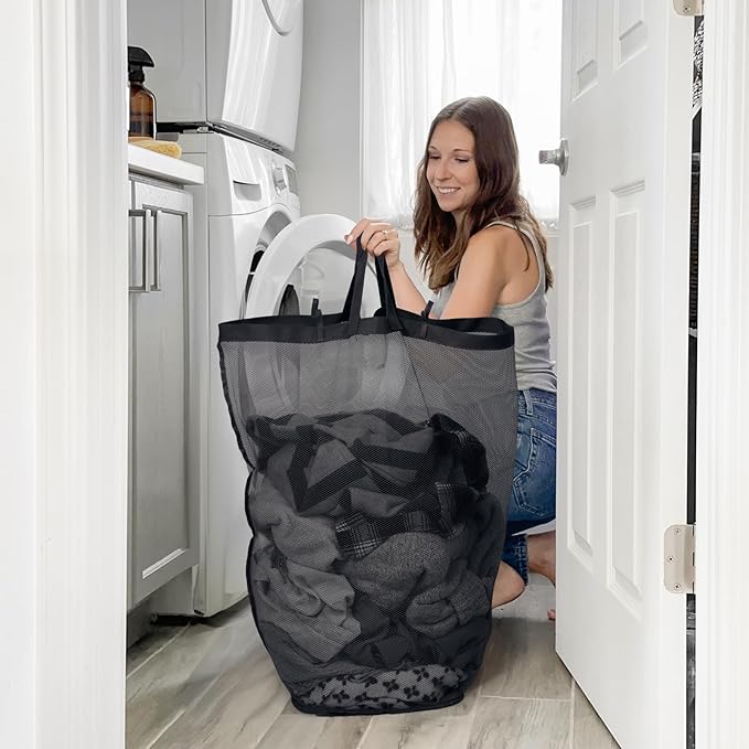 Goodpick Laundry Basket with Wheels, 100L Rolling Laundry Hamper with Lid Clothes Hampers with Removable Wash Bag Large Clothes Basket for Bedroom, Bathroom, Black