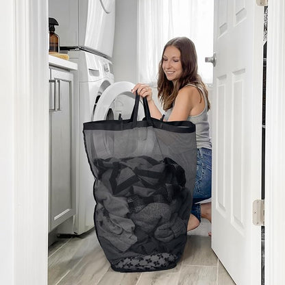 Goodpick Laundry Basket with Wheels, 100L Rolling Laundry Hamper with Lid Clothes Hampers with Removable Wash Bag Large Clothes Basket for Bedroom, Bathroom, Black