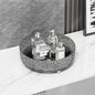360 Rotating Makeup Organizer, Cosmetics Lazy Susan Spinning Skincare Storage for Vanity, Turntable Perfume Trays for Dresser Bathroom Countertop and Kitchen (Gray)
