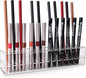 Acrylic Lip Liner Organizer & Eyeliner Organizer, 24 Standard Cosmetic Pencil Makeup Brush Makeup Display Case Refillable Container