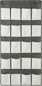 Simplify 20 Pocket Over The Door Hanging Shoe Organizer in Cashmere
