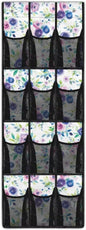 Floral Pattern Over the Door Shoe Organizer,Shoe Organizer Door Hanger,Space Saver Shoes Hanger Storage Organizer Bag