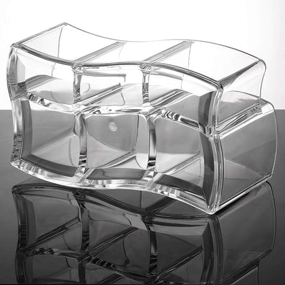 Tbestmax 6 Slot Acrylic Makeup Brushes Holder Organizer, Clear Eyebrow Pen Container Cosmetics Storage