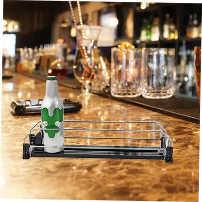 BESPORTBLE 2pcs Automatic Pusher Soda Can Organizer for Fridge Smooth Polished Drinks Dispenser Stand Easy to Install Beverage Storage for Soda Beer and Bottled Drinks