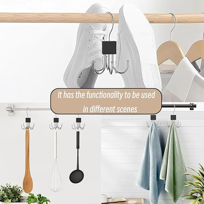 Belt Hanger, 2Pcs Belt Organizer for Closet 360°,Rotatable Max 48 Belt Storage Rack Space Saving Storage Rack for Belt, Bra, Tank Top, Tie, Scarf(Wood Color)