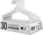 Utopia Home Clothes Hangers - Standard Plastic Hangers Space Saving - Durable Coat Hangers 30 Pack (White)
