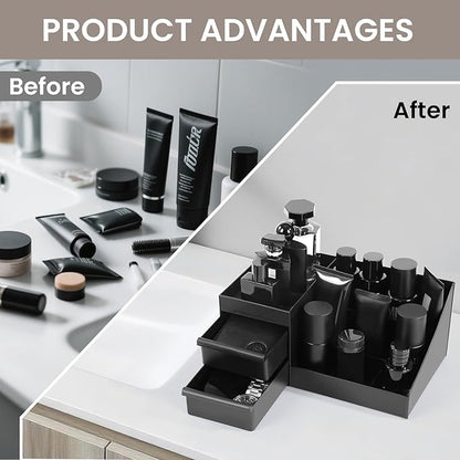 Mens Cologne Organizer, Bathroom Organizer, Perfume Tray, Perfume Stand, Dresser Organizer, Room Decor for Men, Dad Gifts, Gifts for Men