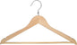 Proman Products KSA9020 15" Kascade Wooden Hangers 50 Pack for Women and Kids Clothing, Unique Ring Design, Space Saving Pants Clothes Hanger with Pants Bar and Shoulder Notches, Natural